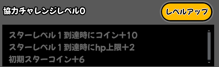 PvEモード専用のキャラ成長システム