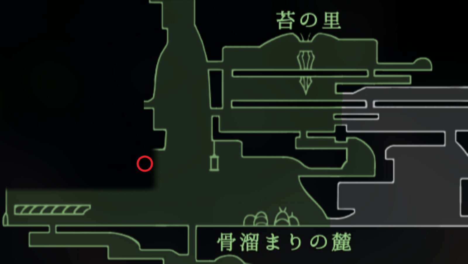 【紡ぐ者の像】骨溜まりの麓