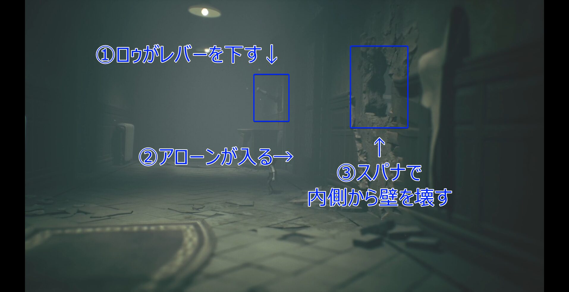 精神病院後半の攻略チャート