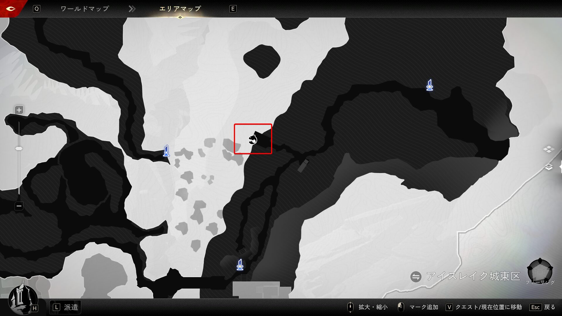 アイスレイク城外