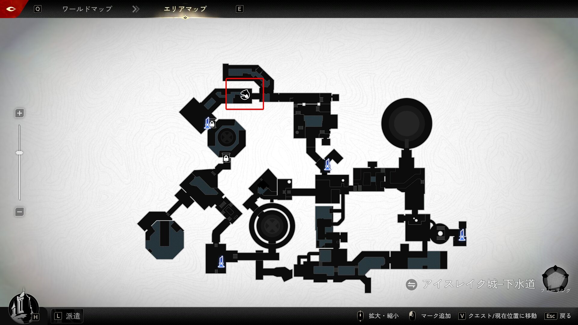 アイスレイク下水道内